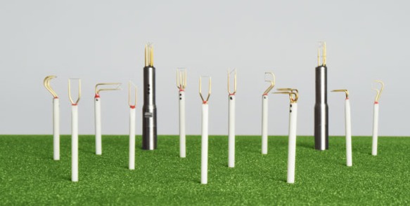 The variety of hot wire probes manufactured by Dantec Dynamics, the industry leader in thermal anemometry. Image taken from Dantec Dynamics’ website.